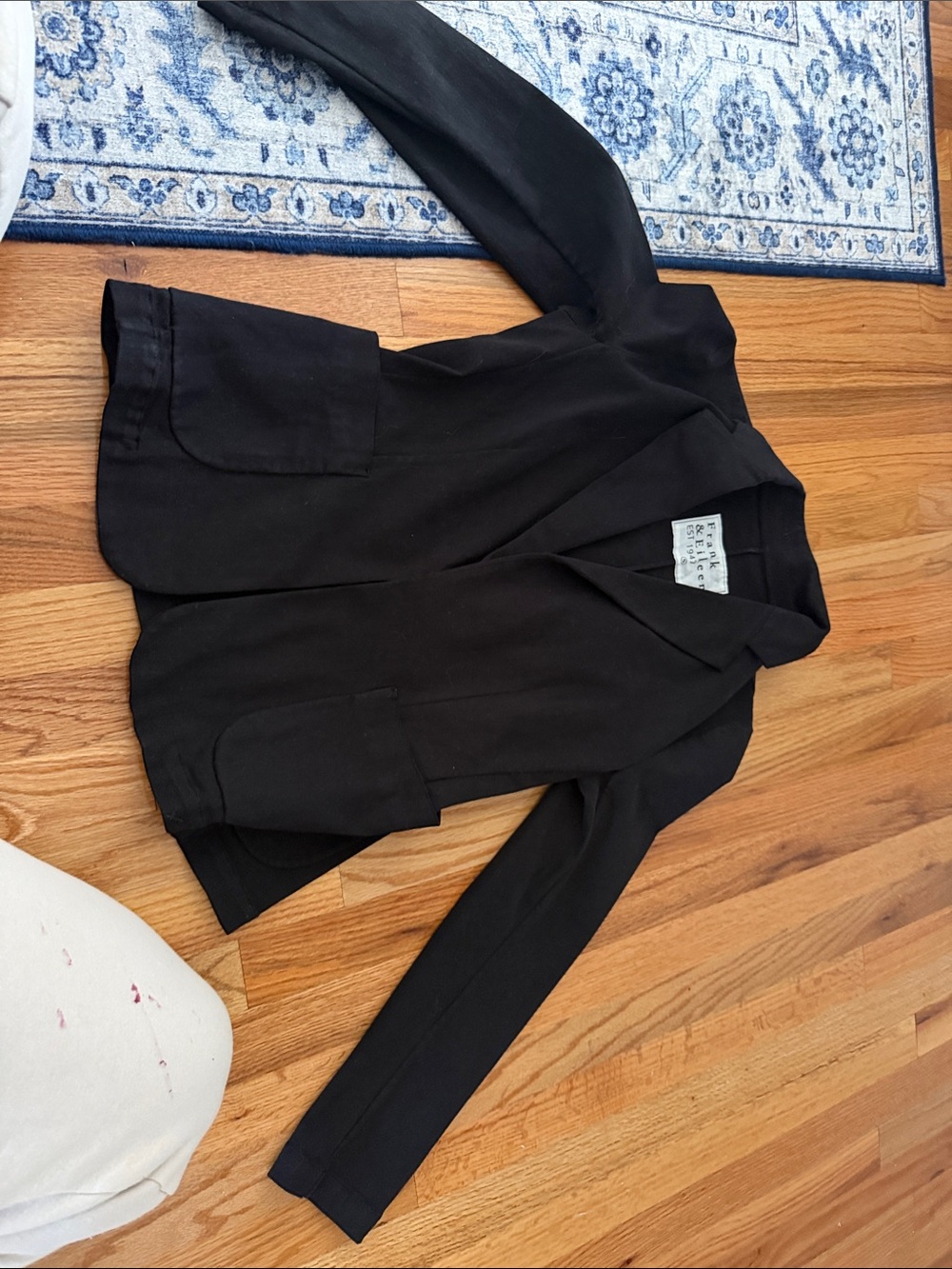 Frank & Eileen Black Open-Front Blazer